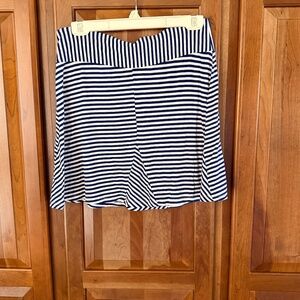 Tehama blue and white stripped skirt rayon and spandex blend S